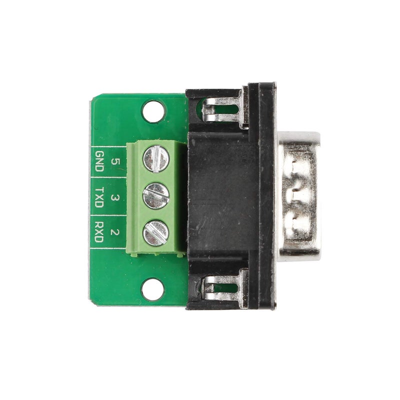 Futheda 2PCS D-sub DB9 Interface Breakout Board Connector 9 Pin 2 Row Male RS-232 Serial Port Solderless Terminal Block Adapter - Image 2